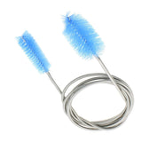 Stainless Flexible Cleaning Brush Double Ended - Canister Filter Hose Pipe Cleaner for Aquarium Fish Tank
